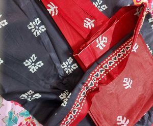 Black and Red Printed Kurta with Patiala Pants