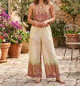 Bohemian Paisley Print Jumpsuit