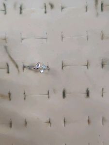 Dual Tone Silver Toe Ring
