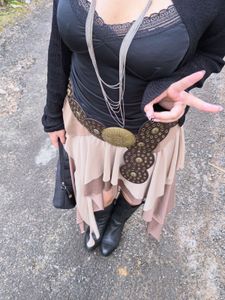 Asymmetrical Layered Skirt
