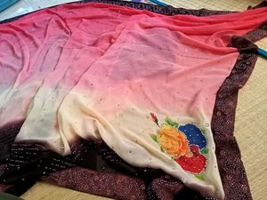 Beautiful Ombre Floral Print Saree