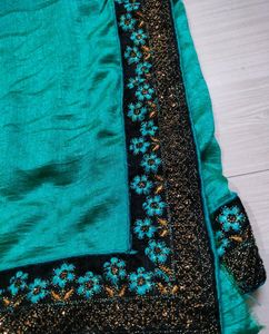 Sea Green Saree
