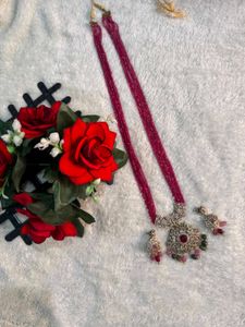 Elegant Beaded Necklace and Earring Set