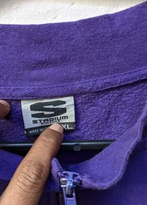 Purple Avengers Quarter Zip Sweatshirt