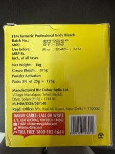 Brand New-Fem Turmeric Body Bleach