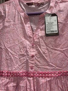 Pretty Pink Printed Kurta/Tunic dress