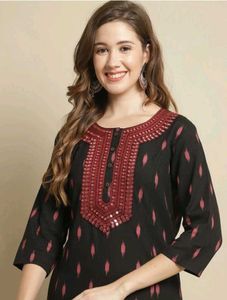 Cotton Embroidred Kurti