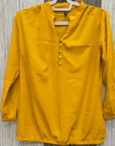 Stylish Yellow Tunic Top