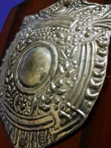 Vintage Wooden Shield Plaque