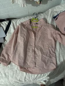 Women's Pink Button-Up Shirt