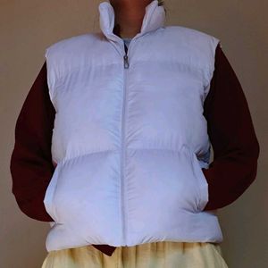 White puffer jacket