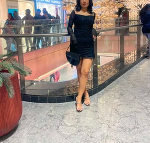 Sparkly Black Mini Dress
