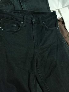 Black Studded Skinny Jeans