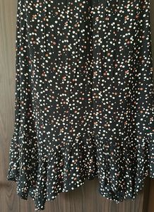 Black Polka Dot Midi Dress