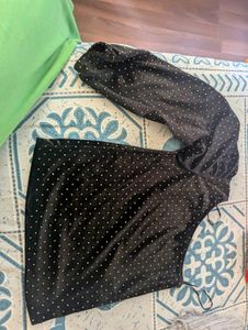 Chic One-Shoulder Embellished Top