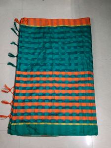 (New) Saree With Unstitched Blouse Piece
