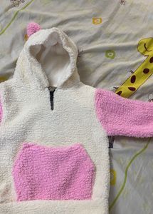 Cute Pink &amp; White Fuzzy Outfit
