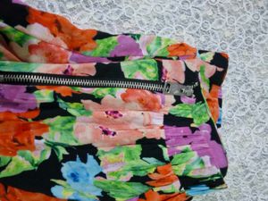 Vibrant Floral Bershka Mini Skirt