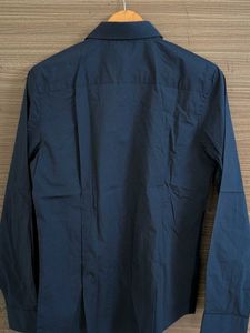 Men's Blue Striped Button-Down Shirt