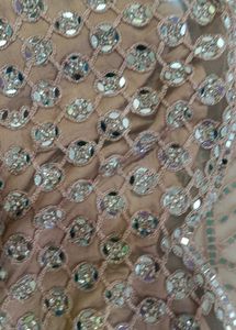 heavy mirror work lehenga