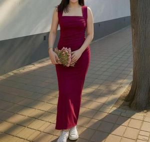 Burgundy Bodycon Maxi Dress