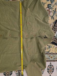 Olive Green Button-Up Shirt