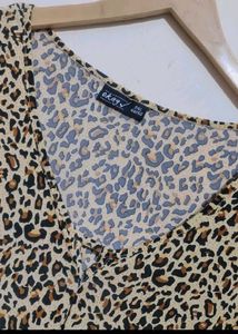 Brown Multi Printed Top For 46 Bust