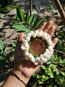 Handmade Crochet Flower Hair Tie