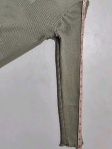 Sage Green Ribbed Top
