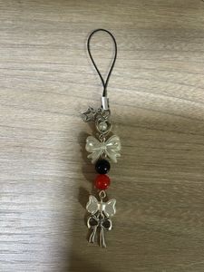 Cute Bow Charm Phone Strap❤️🖤