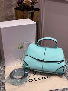 POLENE Chic Teal Handbag
