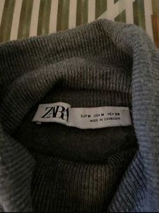 Zara Gray Turtleneck Sweater
