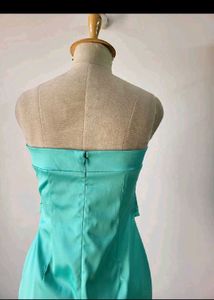 Stunning Strapless Teal Mini Dress