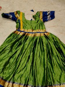 Beautiful Green Ethnic Gown HAND STICHED, NEW DRES