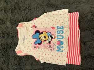 Cute Pink Striped Double Tank Top and Shorts Set
