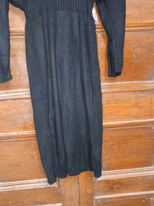 Bodycon Black Linen Strechable Dress