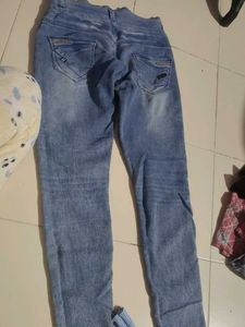 Blue Wash Skinny Fit Jeans