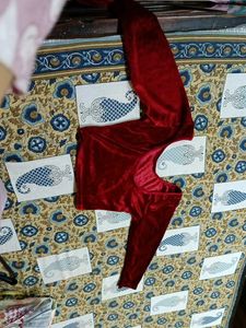 Red Velvet Blouse