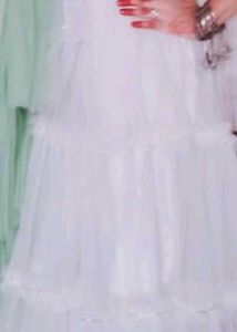 Elegant White Sequined Lehenga Set