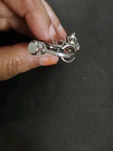 ANTI TURNISH|Elegant Silver Bracelet and Ring Set