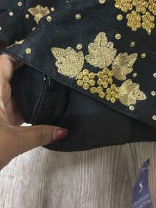 Elegant Black Embroidered Blouse