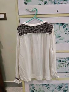 Elegant Embroidered White Blouse