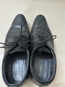 Khadims black formal shoes