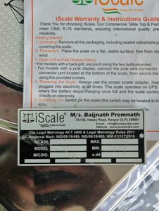 iScale 30kg Digital Weighing Scale - Stainless