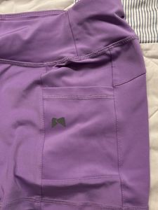 Purple Athletic Shorts with Pockets