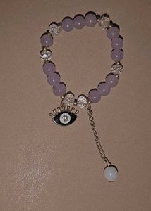 Boho Beaded Bracelets with Evil Eye Charm