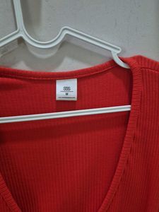 Red Wrap Top