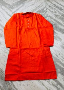 Men's Orange Kurta