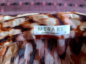 Animal Print Satin Top (Looks almost new)