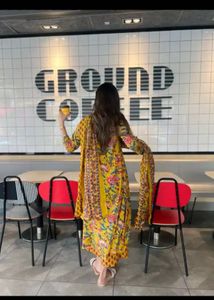 Floral Print Kurta Set